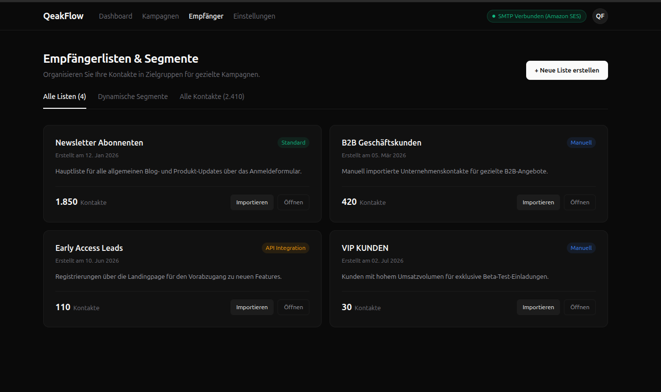 QeakFlow Contact Management
